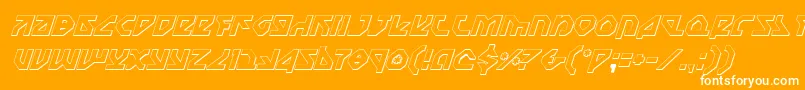 Nostrooi Font – White Fonts on Orange Background