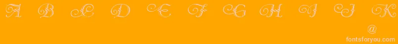 VergennesDemo Font – Pink Fonts on Orange Background