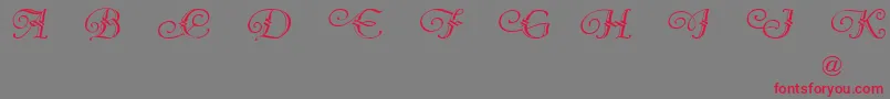 VergennesDemo Font – Red Fonts on Gray Background