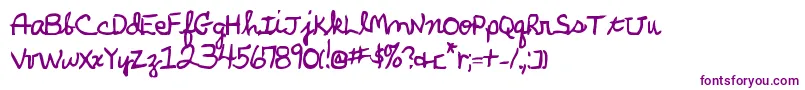ParkersHandBold Font – Purple Fonts