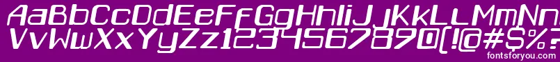 Caracascursiva Font – White Fonts on Purple Background