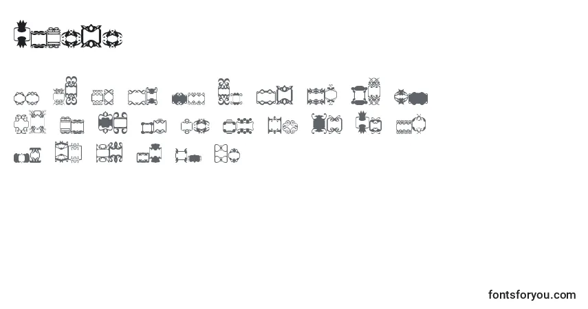 Czcionka SlLogo1 – alfabet, cyfry, specjalne znaki