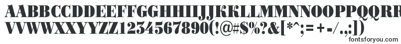 BodoniortotitulnrBlack-fontti – erittäin leveät fontit