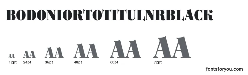 Размеры шрифта BodoniortotitulnrBlack
