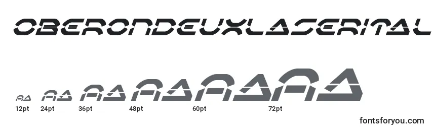 Oberondeuxlaserital Font Sizes
