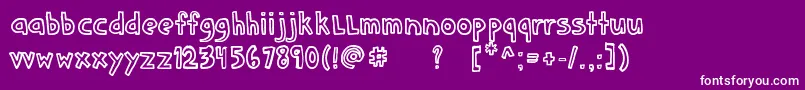 More about DenneSchoolgirl Font DenneSchoolgirl Font – White Fonts on Purple Background