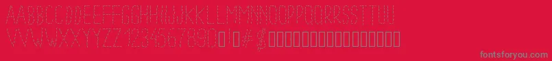 fuente Pwdottedfont – Fuentes Grises Sobre Fondo Rojo