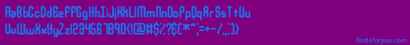 JupiterCrashBrk Font – Blue Fonts on Purple Background