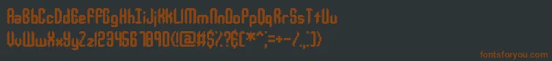 JupiterCrashBrk Font – Brown Fonts on Black Background
