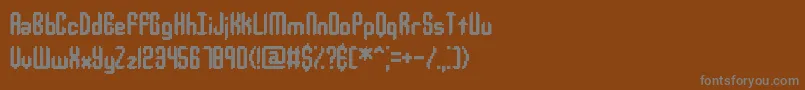 JupiterCrashBrk Font – Gray Fonts on Brown Background