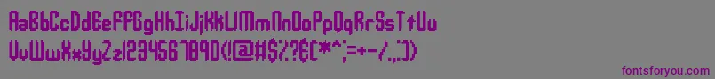 Police JupiterCrashBrk – polices violettes sur fond gris