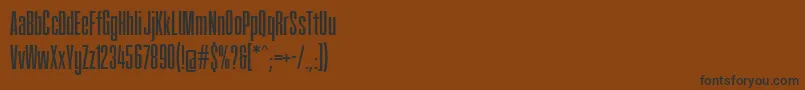 Fatcow Font – Black Fonts on Brown Background