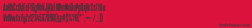 Fatcow Font – Black Fonts on Red Background