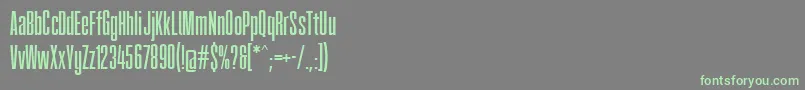 Fatcow Font – Green Fonts on Gray Background