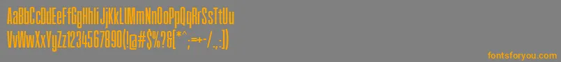 Fatcow Font – Orange Fonts on Gray Background