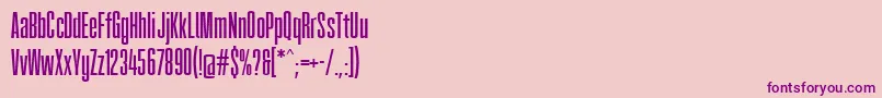 Fatcow Font – Purple Fonts on Pink Background