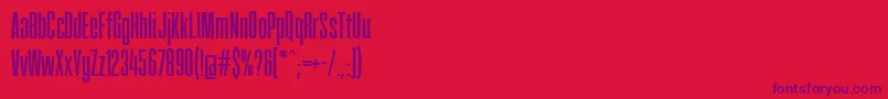 Fatcow Font – Purple Fonts on Red Background