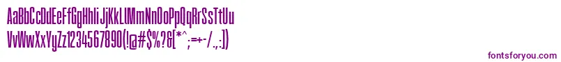 Fatcow Font – Purple Fonts on White Background