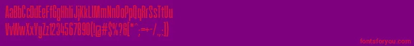 Fatcow Font – Red Fonts on Purple Background