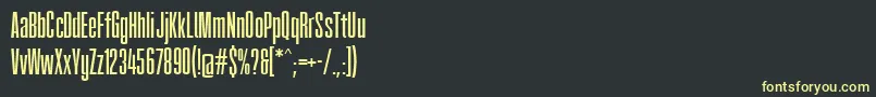 Fatcow Font – Yellow Fonts on Black Background