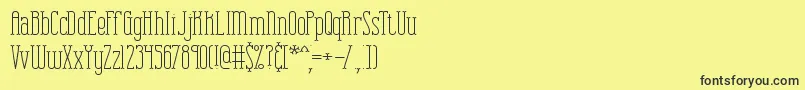 Combuspl Font – Black Fonts on Yellow Background