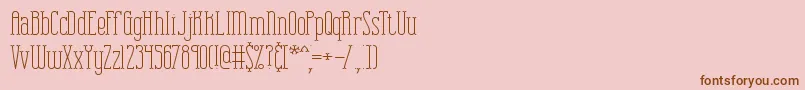 Combuspl Font – Brown Fonts on Pink Background