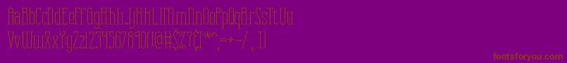 Combuspl Font – Brown Fonts on Purple Background