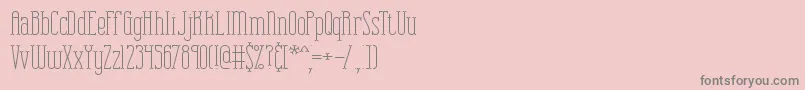 Combuspl Font – Gray Fonts on Pink Background