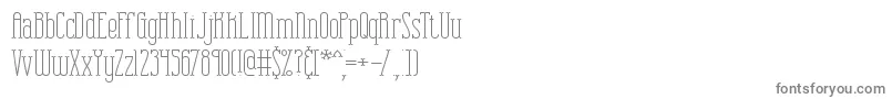 フォントCombuspl – 白い背景に灰色の文字