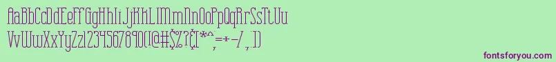 Combuspl Font – Purple Fonts on Green Background