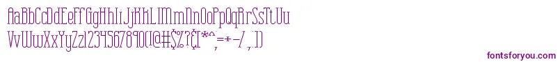 Combuspl-Schriftart – Violette Schriften auf weißem Hintergrund