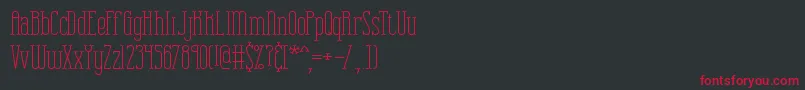 Combuspl Font – Red Fonts on Black Background