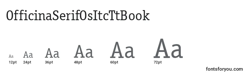Размеры шрифта OfficinaSerifOsItcTtBook