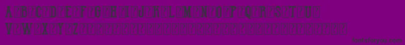 HotVarsityTeamDemo Font – Black Fonts on Purple Background