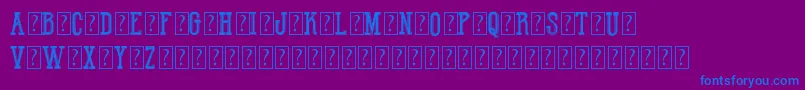 HotVarsityTeamDemo Font – Blue Fonts on Purple Background