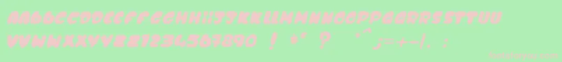 DocteurTacotac Font – Pink Fonts on Green Background