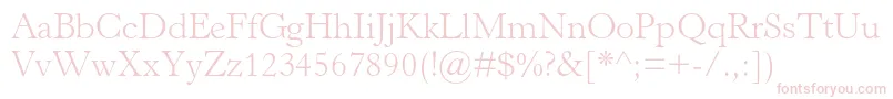 HorleyoldstylemtstdLight Font – Pink Fonts