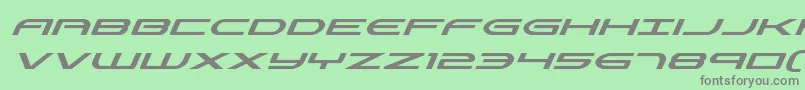 Antietamsuperital Font – Gray Fonts on Green Background