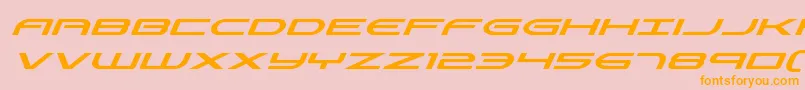 Antietamsuperital Font – Orange Fonts on Pink Background