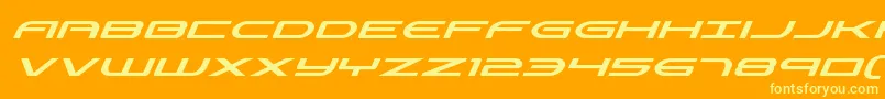 More about Antietamsuperital Font Antietamsuperital Font – Yellow Fonts on Orange Background