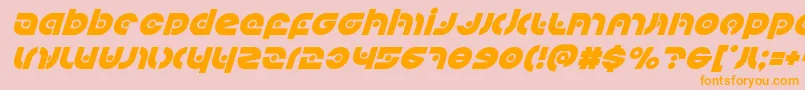 Kovacsspotsuperital Font – Orange Fonts on Pink Background