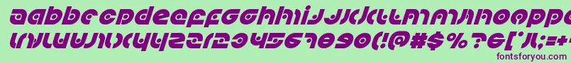 Kovacsspotsuperital Font – Purple Fonts on Green Background