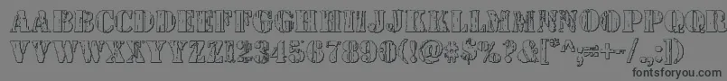 Шрифт Wetworks3D – чёрные шрифты на сером фоне