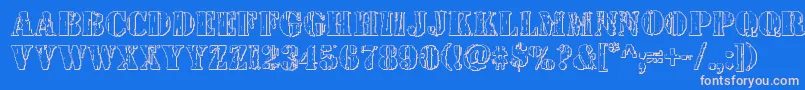 Шрифт Wetworks3D – розовые шрифты на синем фоне