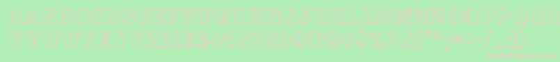 Wetworks3D Font – Pink Fonts on Green Background