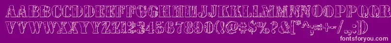 Шрифт Wetworks3D – розовые шрифты на фиолетовом фоне