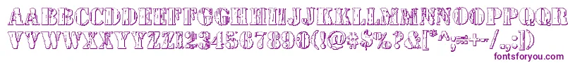 Шрифт Wetworks3D – фиолетовые шрифты