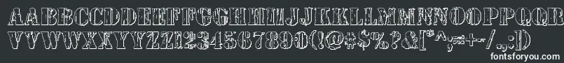 Wetworks3D Font – White Fonts on Black Background