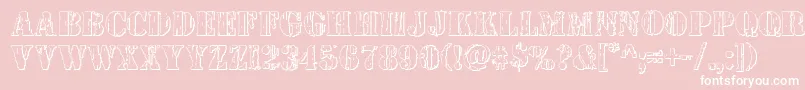 Wetworks3D-Schriftart – Weiße Schriften auf rosa Hintergrund