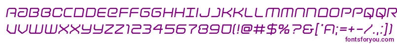 Lightbrigadesemital Font – Purple Fonts on White Background